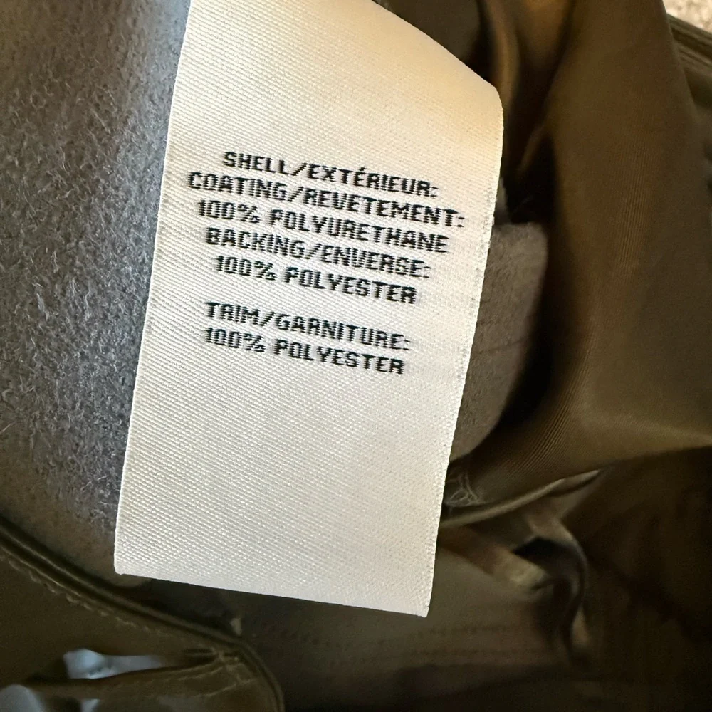 Bagatelle Faux Leather Cargo Pants Olive Green Size Small NWOT